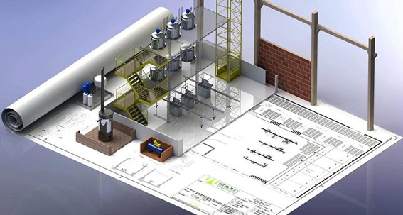 %Projetos industriais%